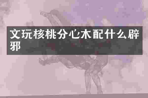 文玩核桃分心木配什么辟邪