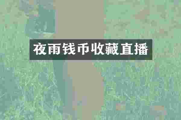 夜雨钱币收藏直播