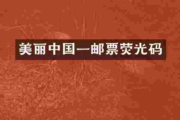 美丽中国一邮票荧光码