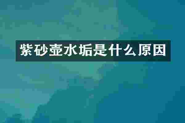 紫砂壶水垢是什么原因