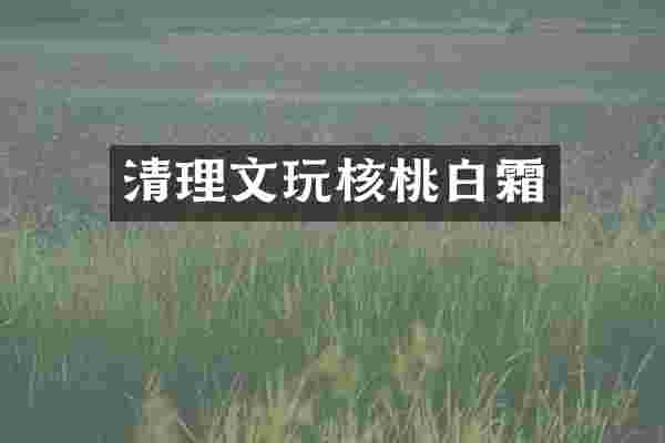 清理文玩核桃白霜