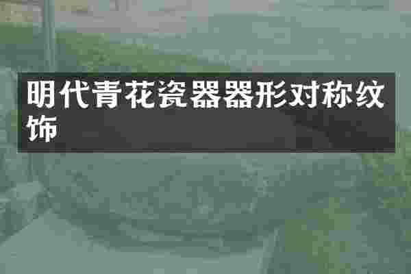 明代青花瓷器器形对称纹饰