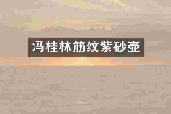 冯桂林筋纹紫砂壶