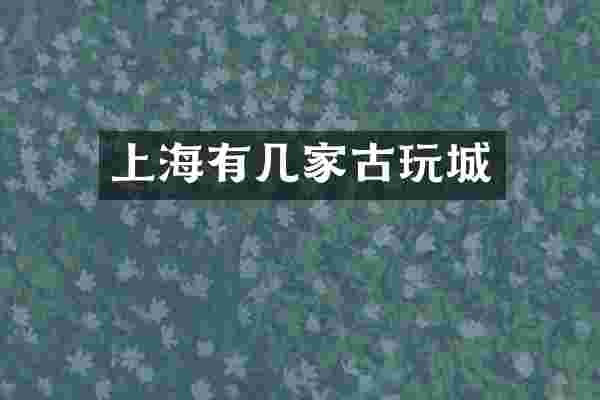 上海有几家古玩城