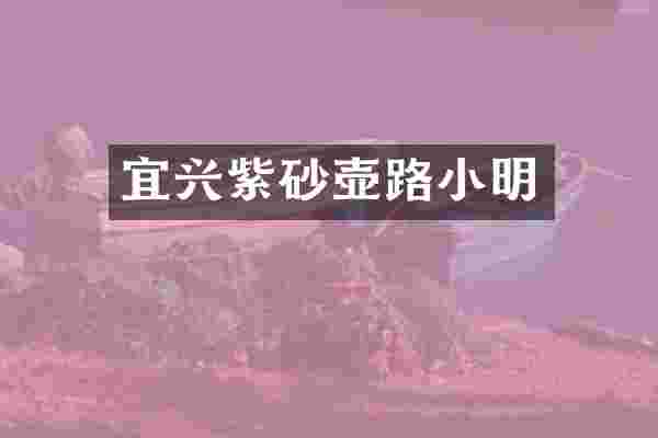 宜兴紫砂壶路小明