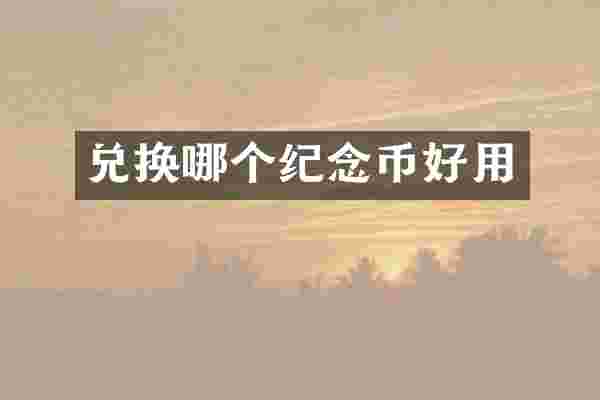 兑换哪个纪念币好用