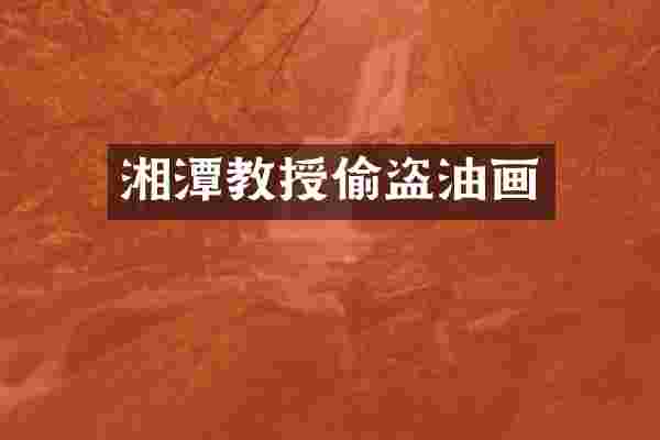 湘潭教授偷盗油画