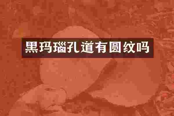 黑玛瑙孔道有圆纹吗