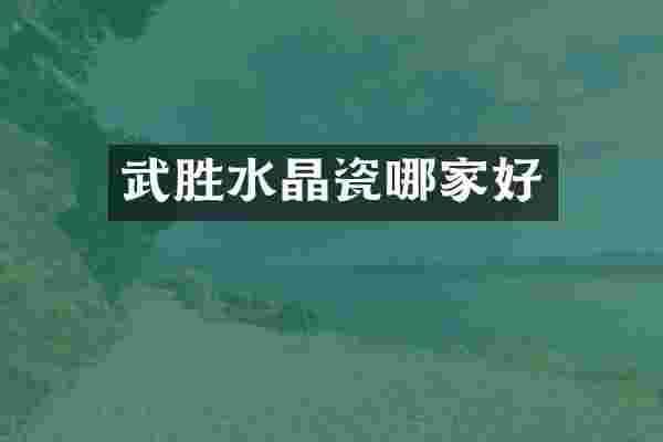 武胜水晶瓷哪家好