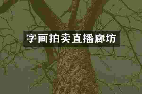 字画拍卖直播廊坊