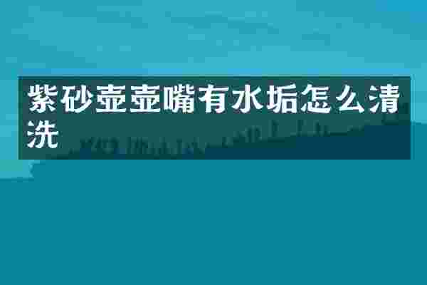 紫砂壶壶嘴有水垢怎么清洗