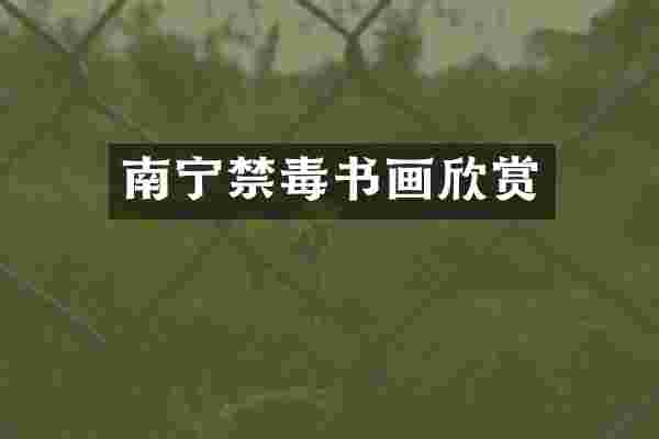 南宁禁毒书画欣赏