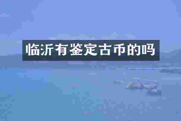 临沂有鉴定古币的吗