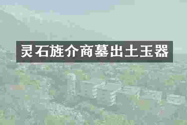 灵石旌介商墓出土玉器