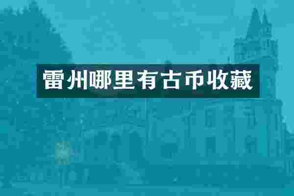 雷州哪里有古币收藏
