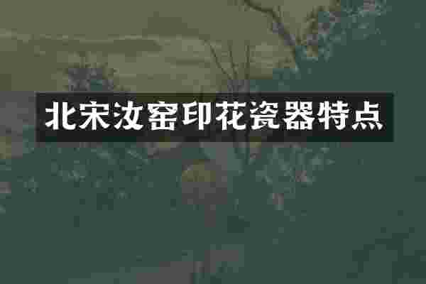 北宋汝窑印花瓷器特点