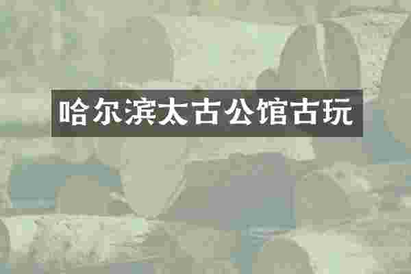 哈尔滨太古公馆古玩