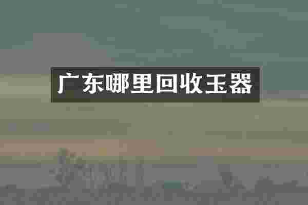 广东哪里回收玉器