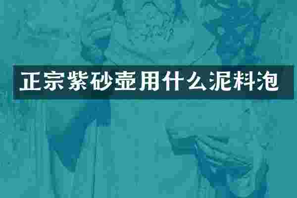 正宗紫砂壶用什么泥料泡