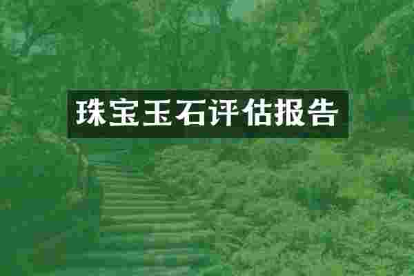 珠宝玉石评估报告