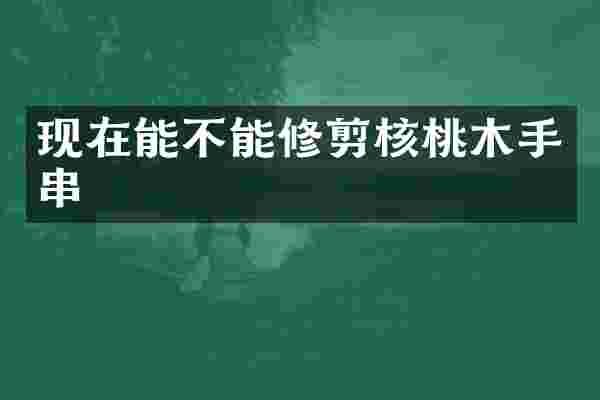 现在能不能修剪核桃木手串