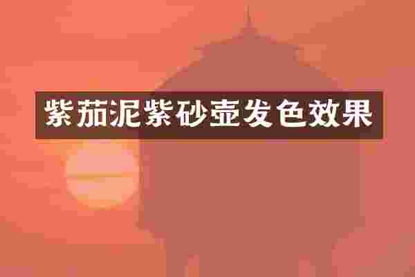 紫茄泥紫砂壶发色效果