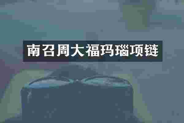 南召周大福玛瑙项链