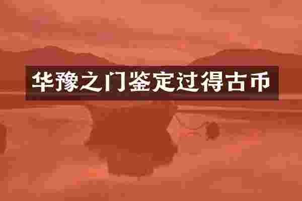 华豫之门鉴定过得古币