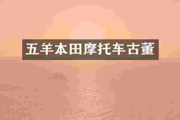 五羊本田摩托车古董