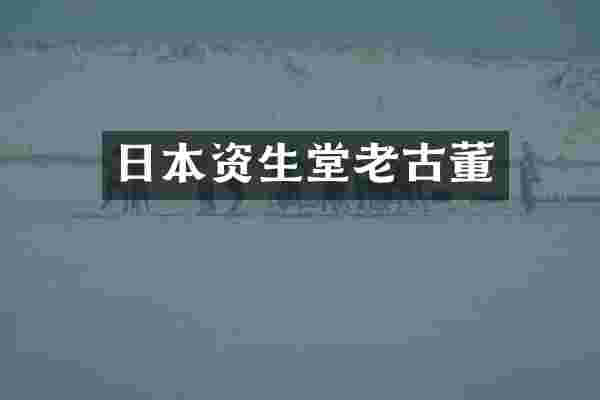 日本资生堂老古董