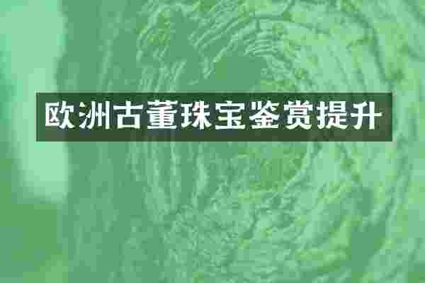 欧洲古董珠宝鉴赏提升