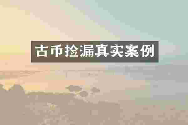 古币捡漏真实案例