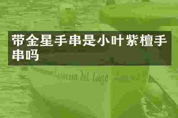 带金星手串是小叶紫檀手串吗
