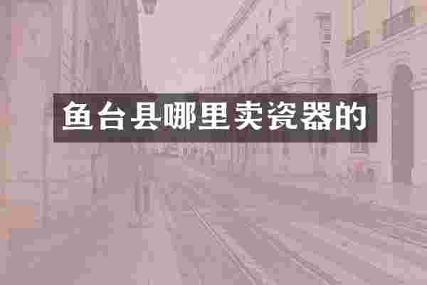 鱼台县哪里卖瓷器的