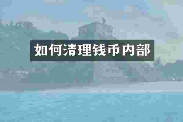 如何清理钱币内部