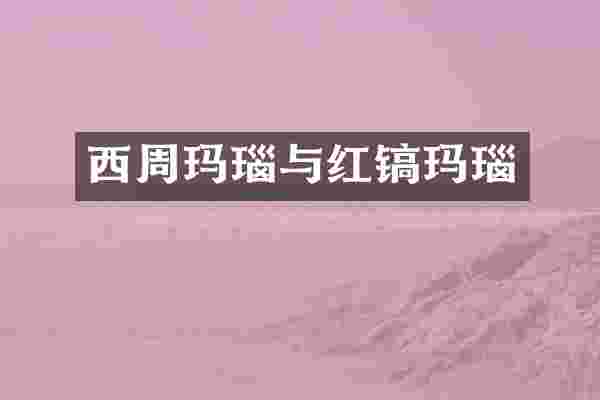 西周玛瑙与红镐玛瑙