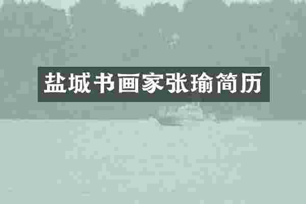 盐城书画家张瑜简历