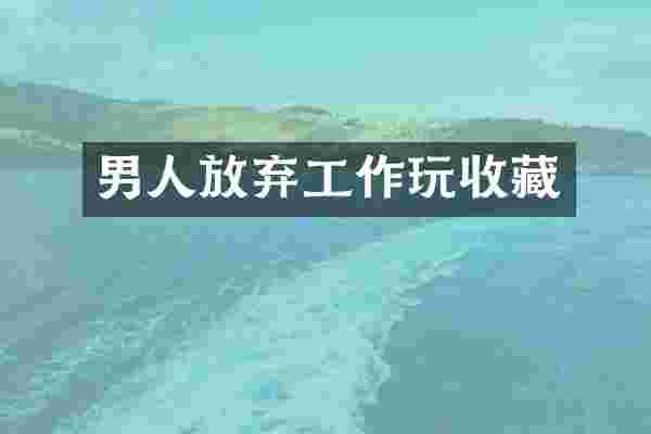 男人放弃工作玩收藏