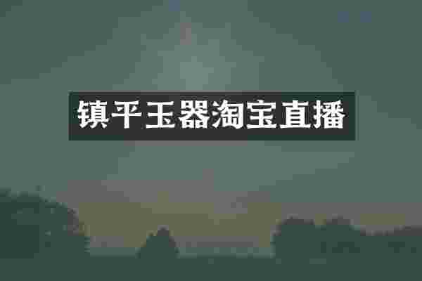 镇平玉器淘宝直播