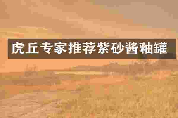 虎丘专家推荐紫砂酱釉罐