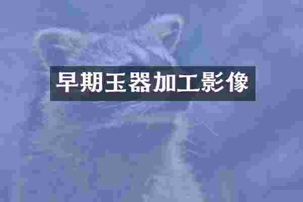早期玉器加工影像