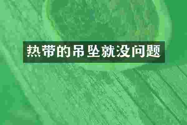 热带的吊坠就没问题