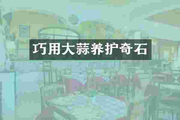 巧用大蒜养护奇石