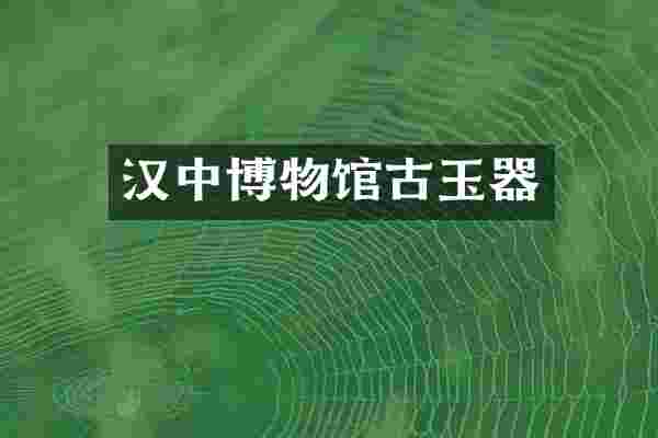 汉中博物馆古玉器
