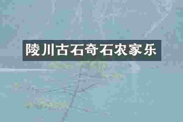 陵川古石奇石农家乐