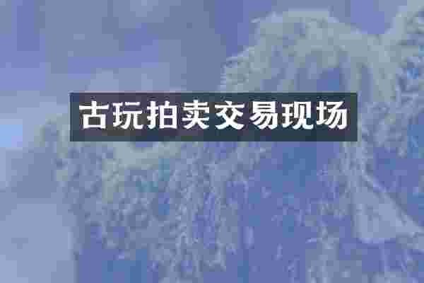 古玩拍卖交易现场