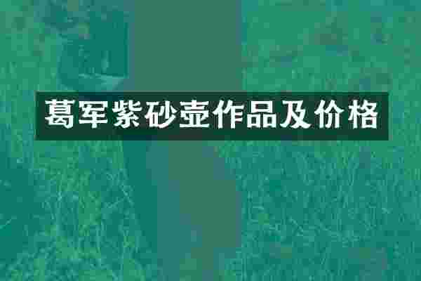 葛军紫砂壶作品及价格