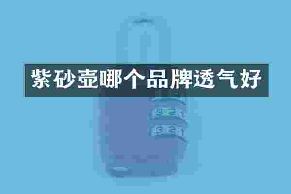 紫砂壶哪个品牌透气好