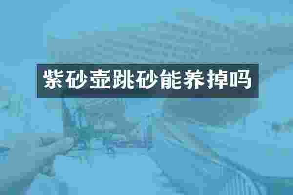 紫砂壶跳砂能养掉吗