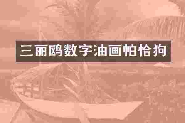 三丽鸥数字油画帕恰狗